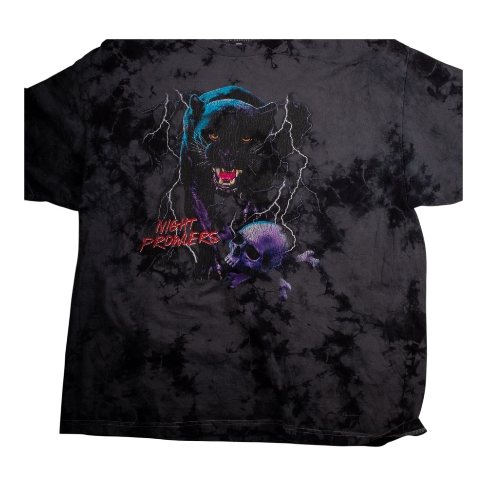 Men's Puma  Skull Graphic T Shirt Size Large Black Short Sleeve Crew Neck Cotton